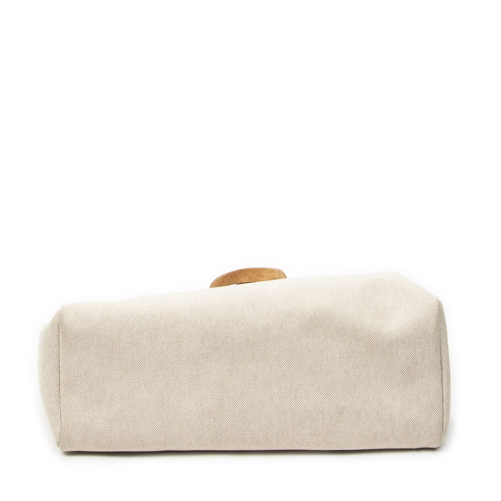 Hermes Herbag Cabas Beige Tan Gmab Handbag — view 6