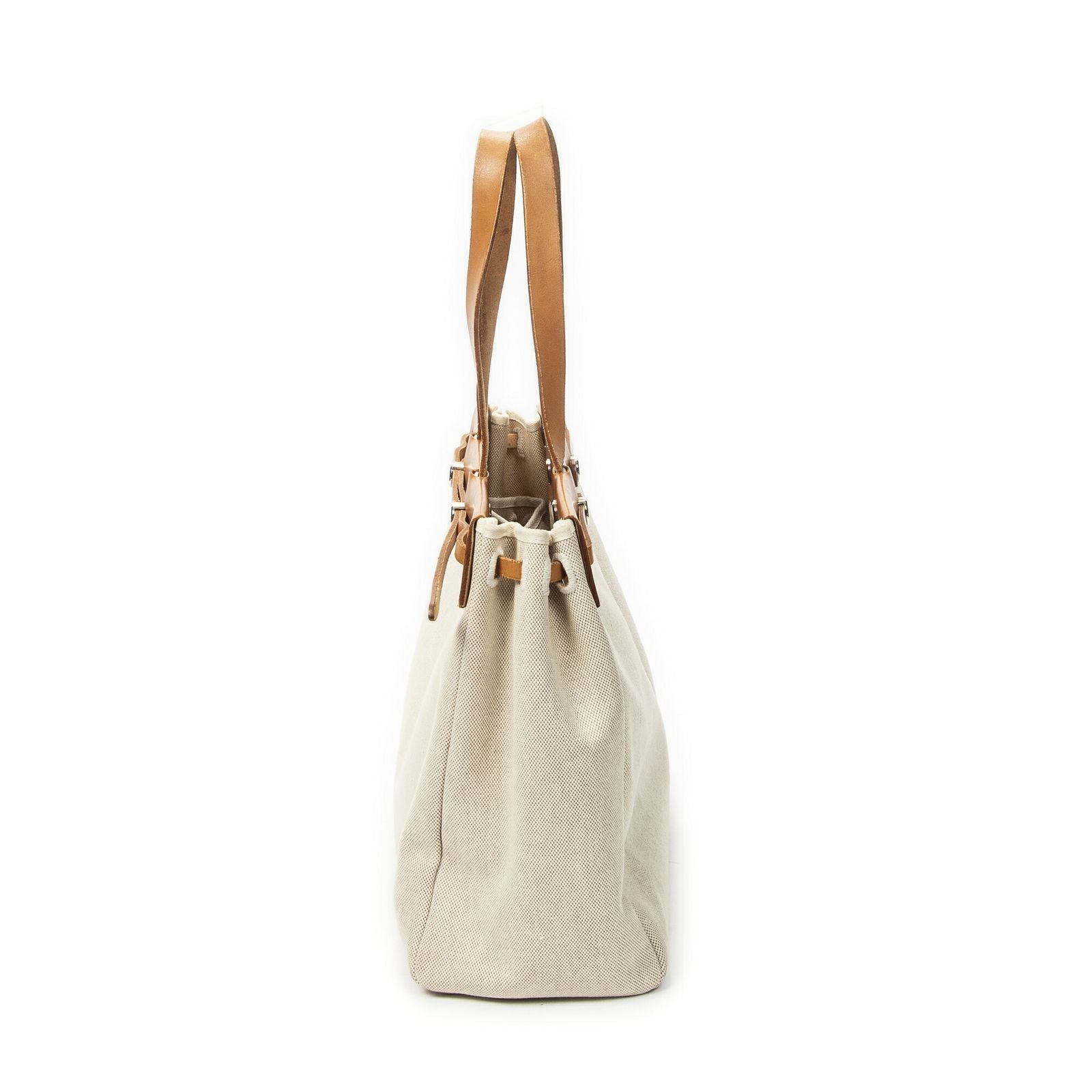 Hermes Herbag Cabas Beige Tan Gmab Handbag — view 3
