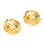 Chanel CC Quilted Round Disc Clip on Earrings — view 2