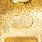 Chanel CC Quilted Round Disc Clip on Earrings — view 3