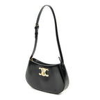 Celine Medium Tilly Triomphe Black Smooth Leather Shoulder — view 2
