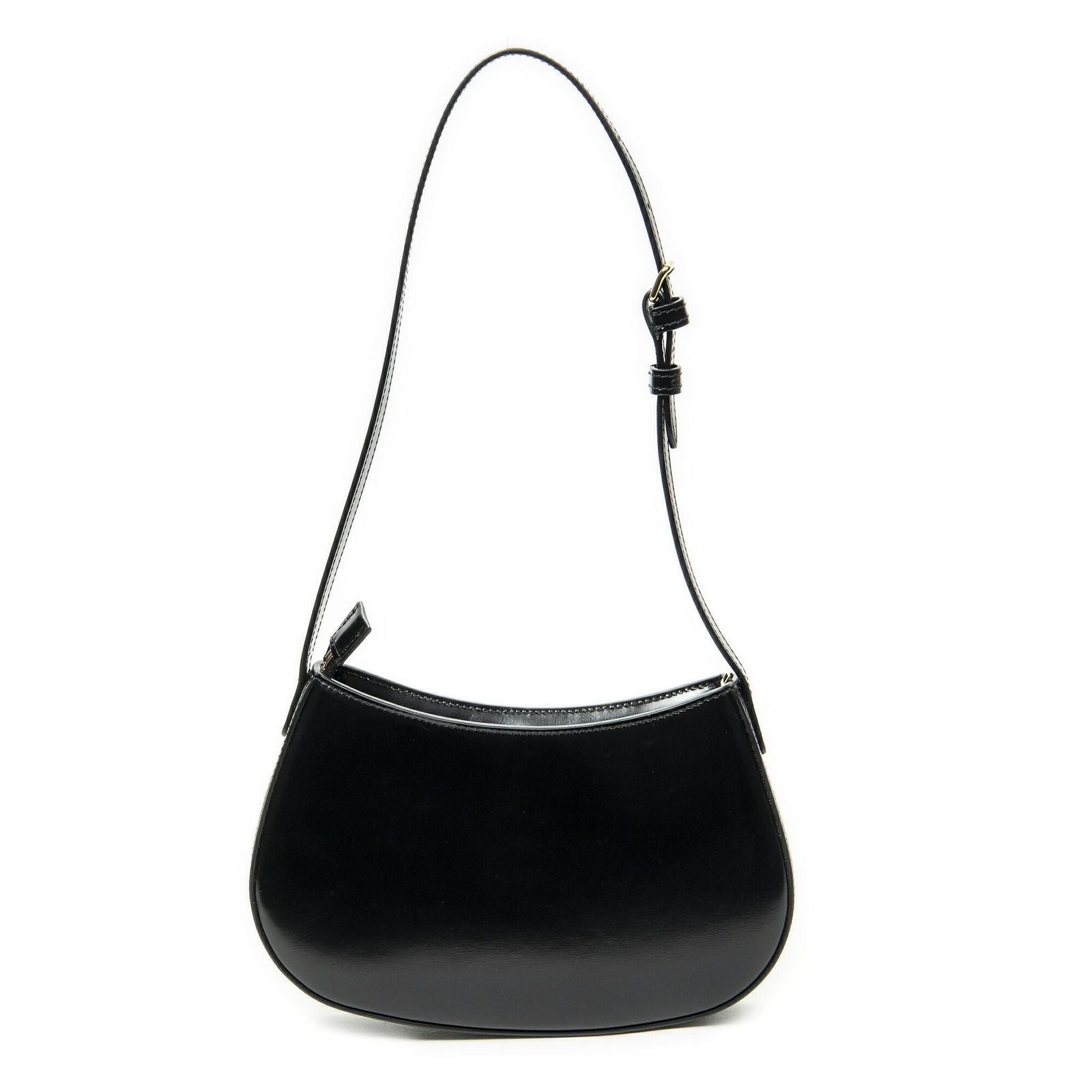 Celine Medium Tilly Triomphe Black Smooth Leather Shoulder — view 5