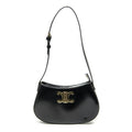 Celine Medium Tilly Triomphe Black Smooth Leather Shoulder