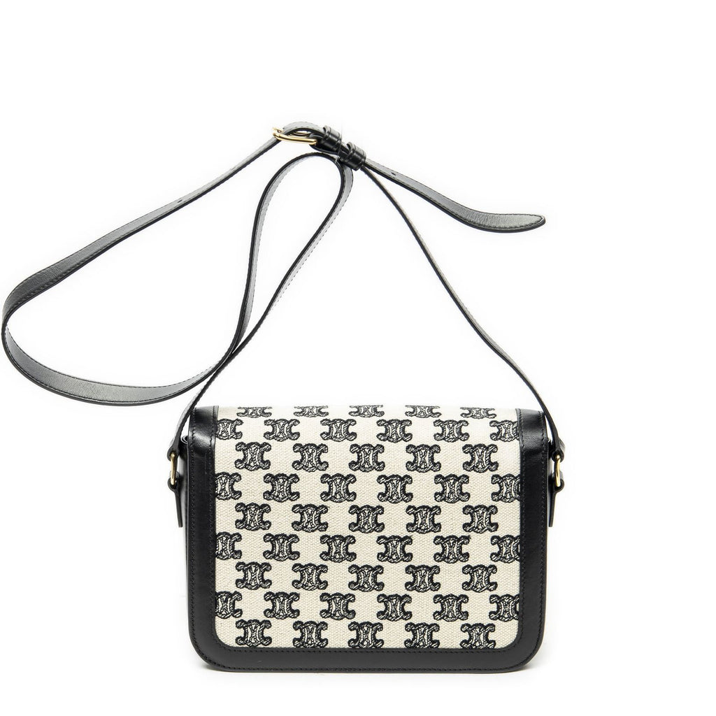Celine Classique Triomphe Crossbody Black Print Bro Canvas — view 5