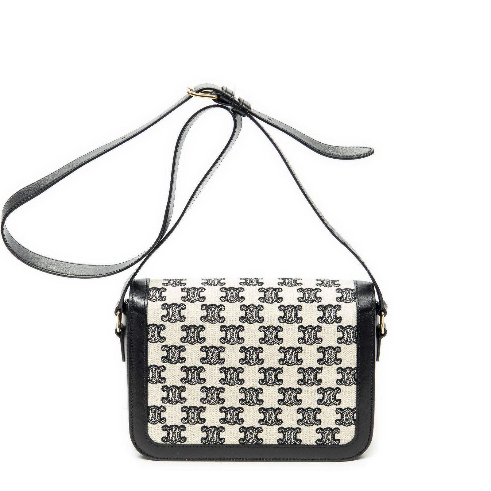 Celine Classique Triomphe Crossbody Black Print Bro Canvas — view 5