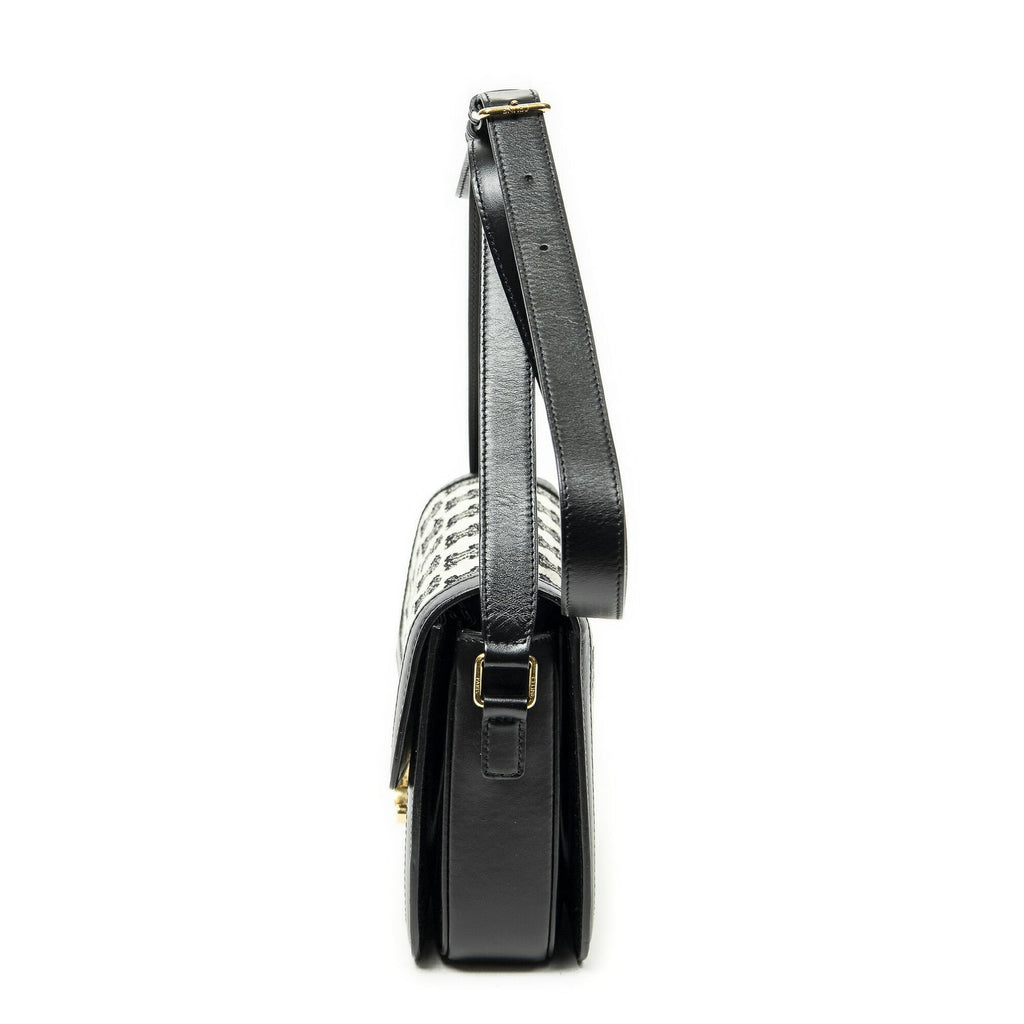 Celine Classique Triomphe Crossbody Black Print Bro Canvas — view 3