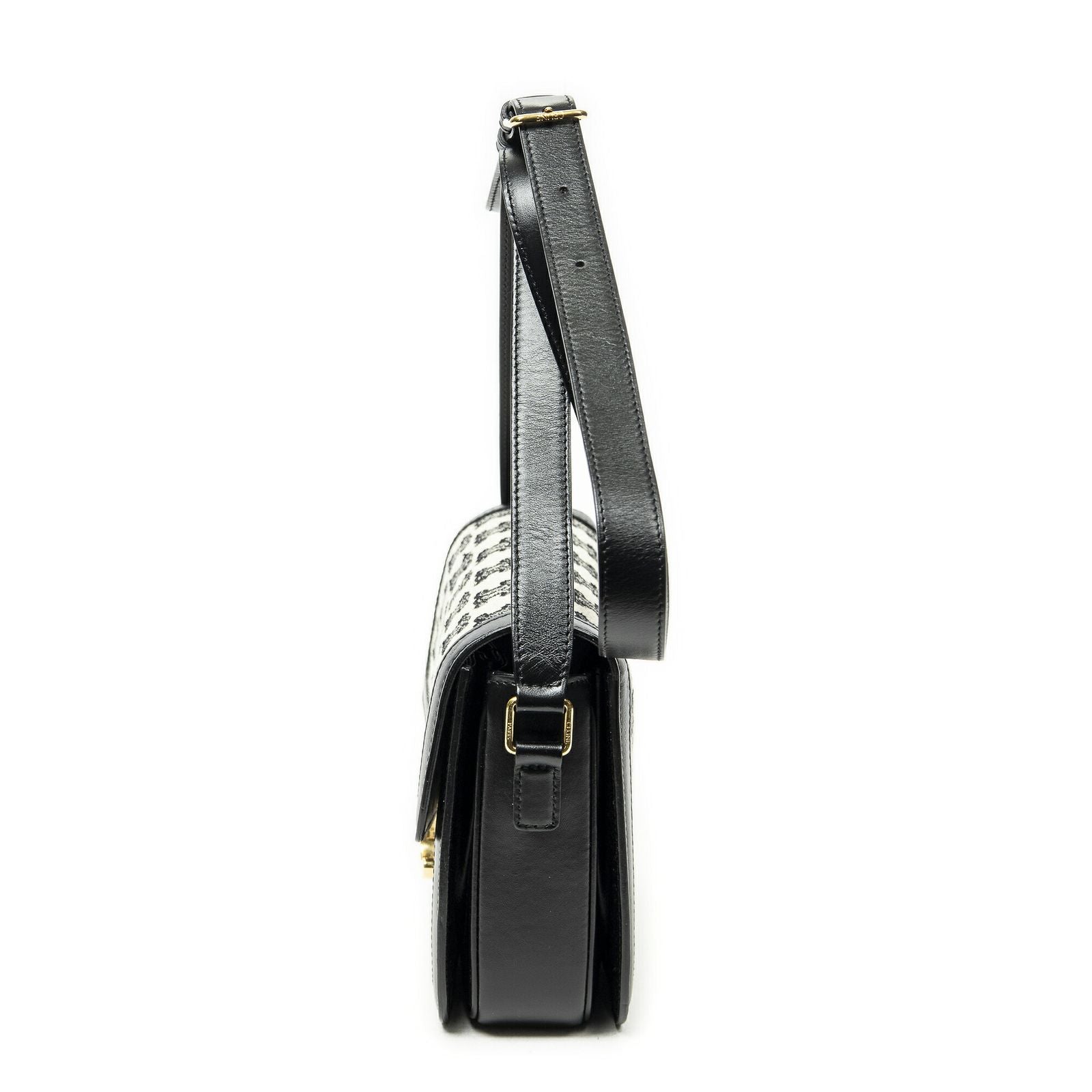 Celine Classique Triomphe Crossbody Black Print Bro Canvas — view 3