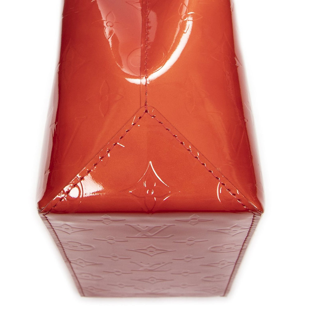 Louis Vuitton Tall Red Monogram Vernis Handbag — view 7
