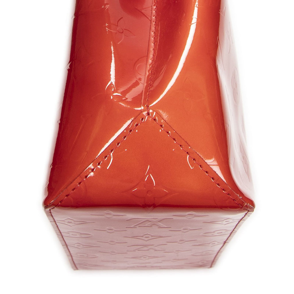 Louis Vuitton Tall Red Monogram Vernis Handbag — view 8