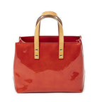 Louis Vuitton Tall Red Monogram Vernis Handbag