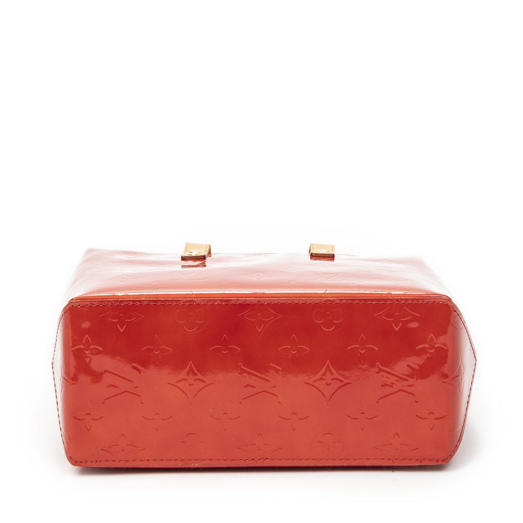 Louis Vuitton Tall Red Monogram Vernis Handbag — view 6