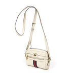 Gucci Mini Web Ophidia Cross Ivory Grain Calf Leather Shoulder — view 2