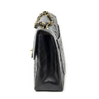 Chanel Maxi Jumbo XL Flap Black Quilted Lambskin Leather — view 3