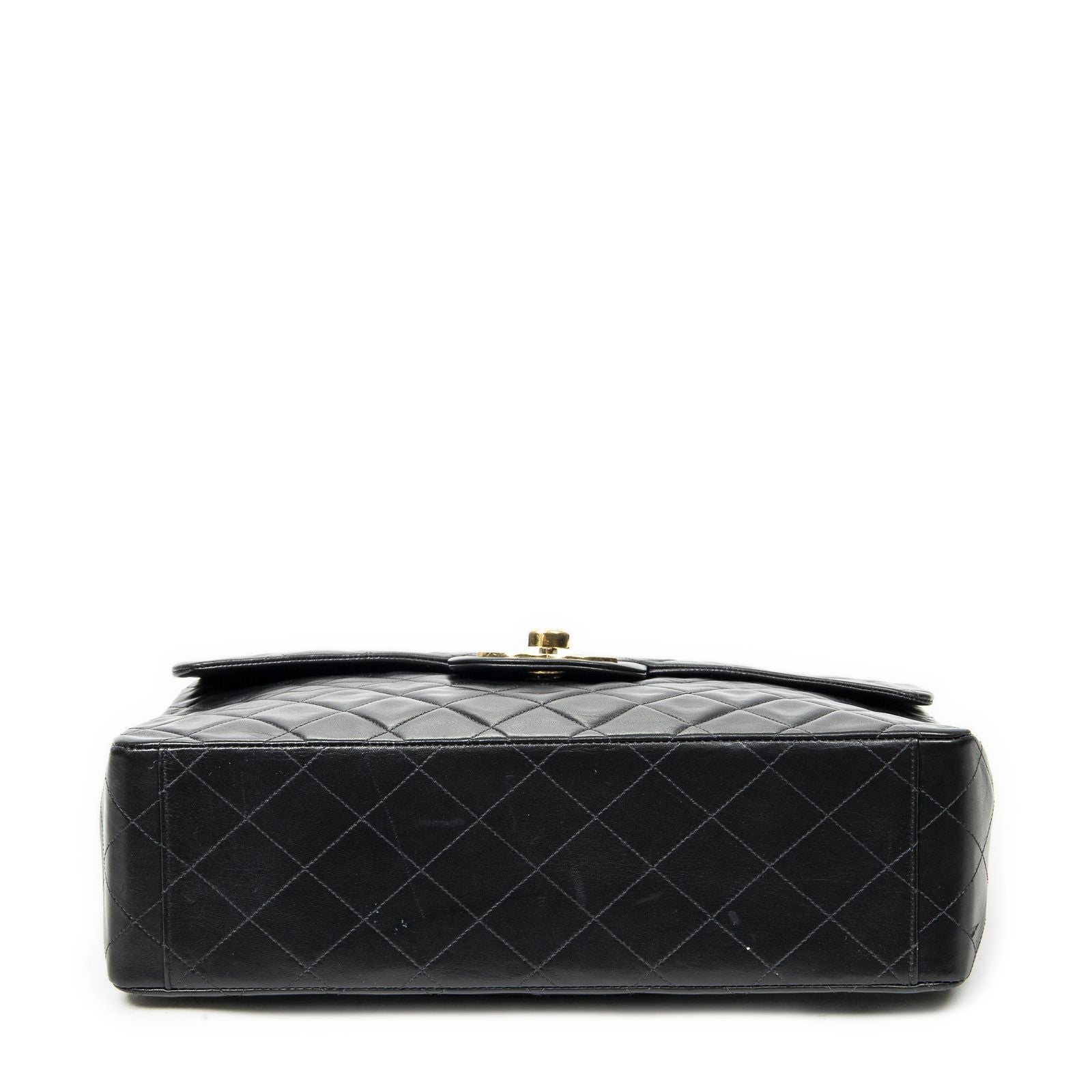 Chanel Maxi Jumbo XL Flap Black Quilted Lambskin Leather — view 6
