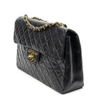 Chanel Maxi Jumbo XL Flap Black Quilted Lambskin Leather — view 2