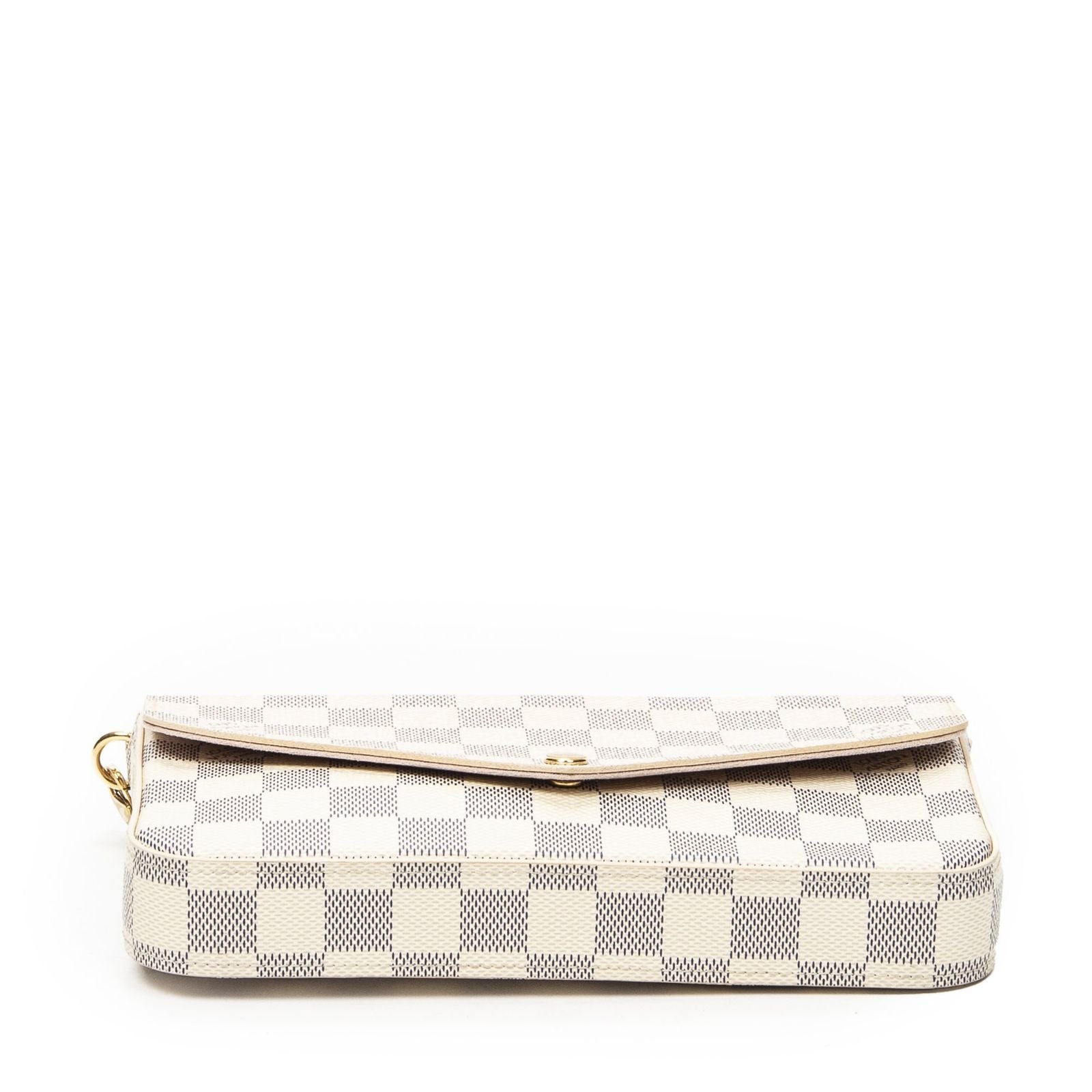 Louis Vuitton Pochette Felicie Ivory Damier Azur Shoulder — view 6