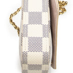 Louis Vuitton Pochette Felicie Ivory Damier Azur Shoulder — view 7