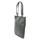 Bottega Veneta Flat Tote Gray Intrecciato Leather — view 2