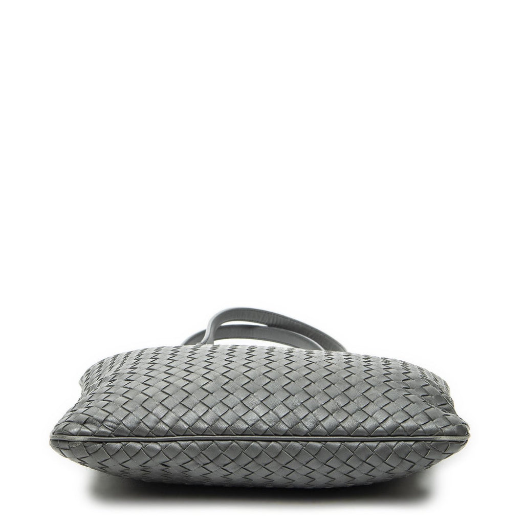 Bottega Veneta Flat Tote Gray Intrecciato Leather — view 6