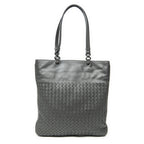 Bottega Veneta Flat Tote Gray Intrecciato Leather — view 5