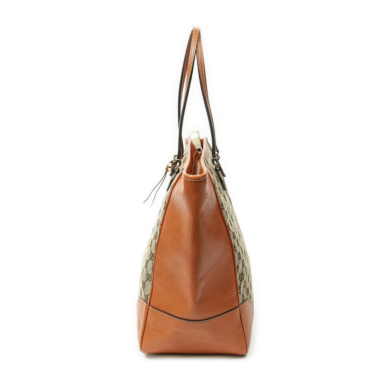 Gucci Bree Tote Orange Beige GG Canvas — view 3