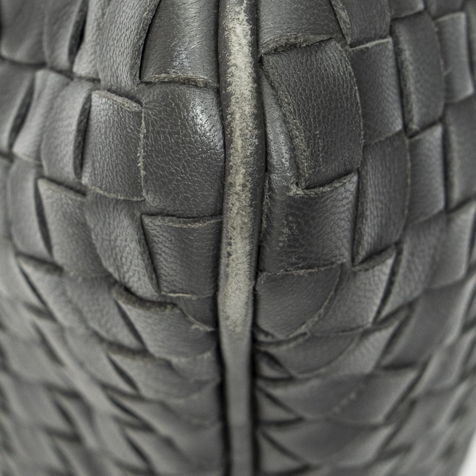 Bottega Veneta Flat Tote Gray Intrecciato Leather — view 8