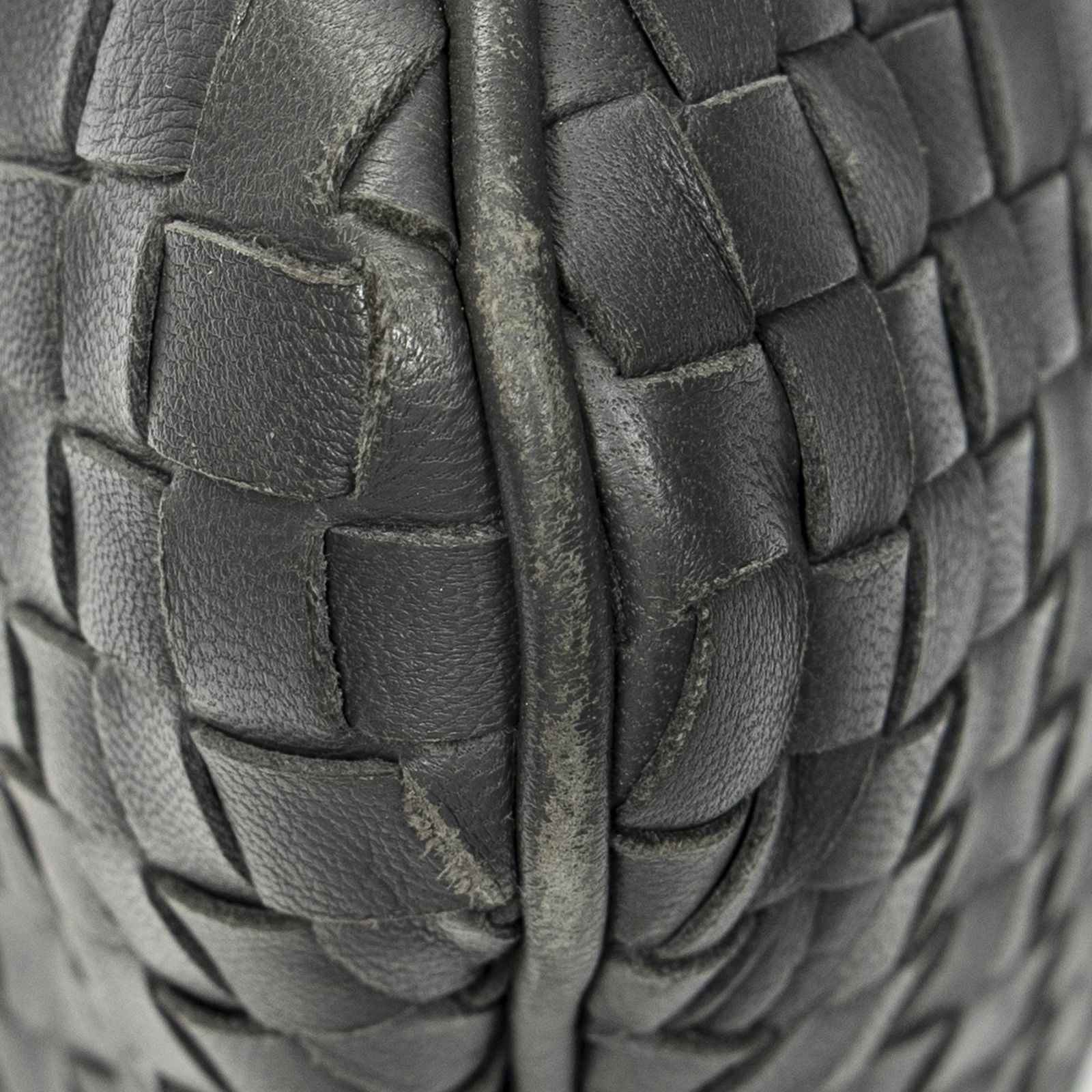 Bottega Veneta Flat Tote Gray Intrecciato Leather — view 7