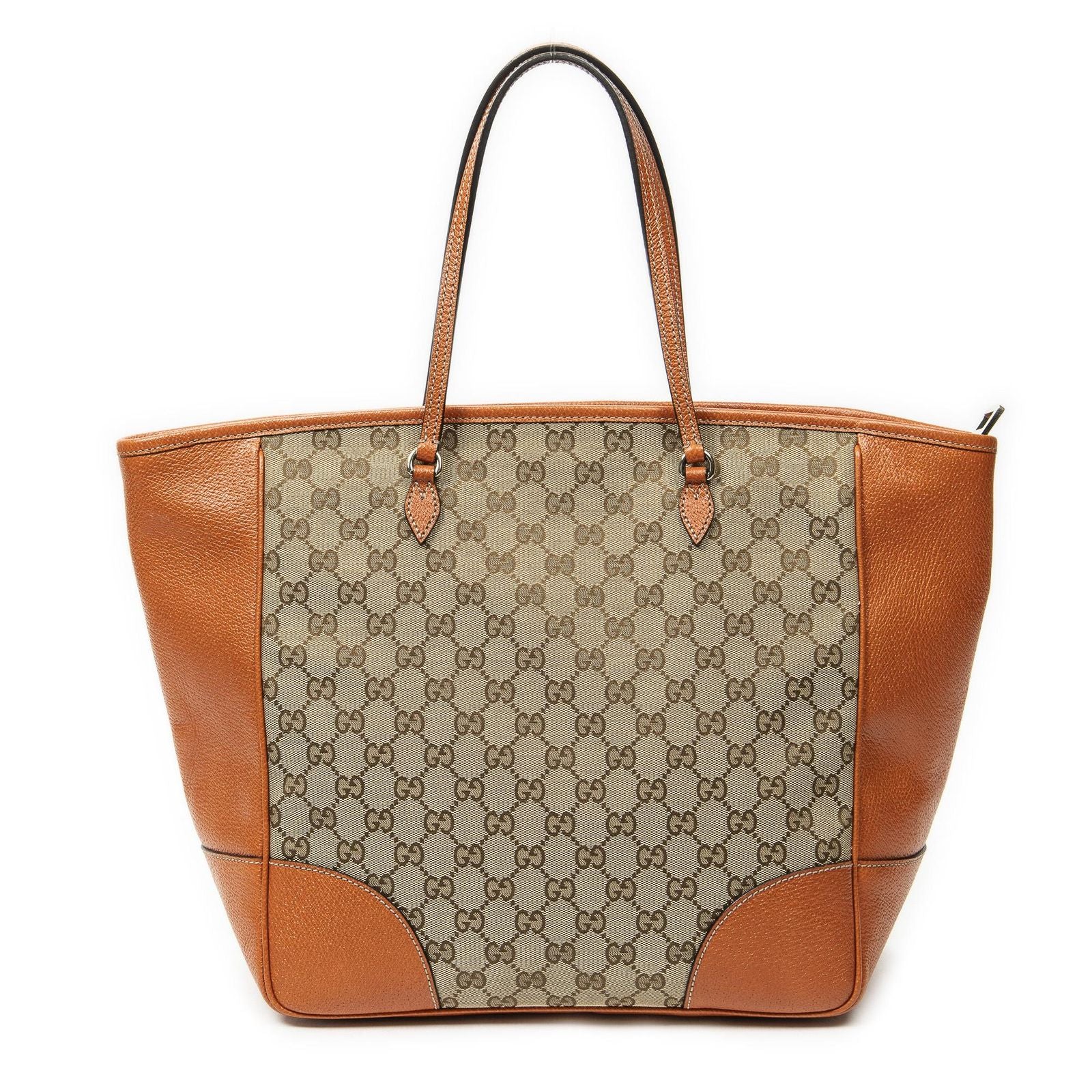 Gucci Bree Tote Orange Beige GG Canvas — view 5
