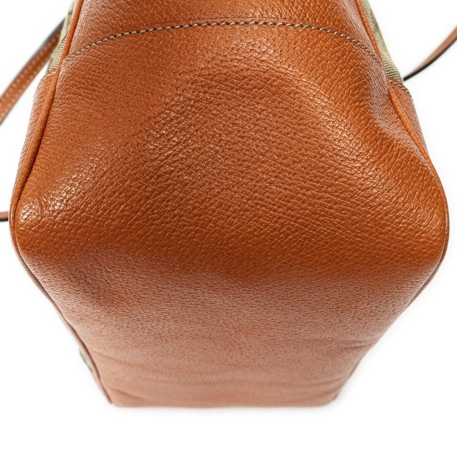 Gucci Bree Tote Orange Beige GG Canvas — view 8