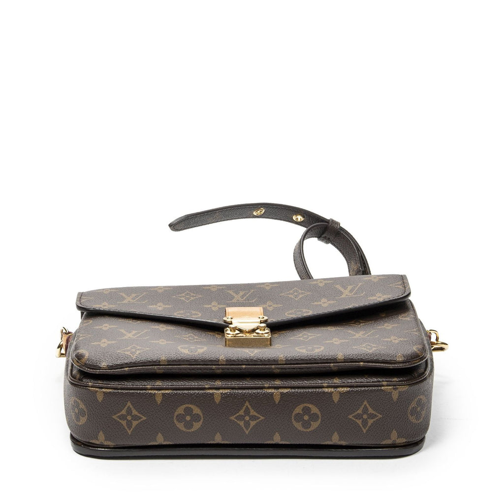 Louis Vuitton Pochette Metis Brown Monogram Canvas Handbag — view 6