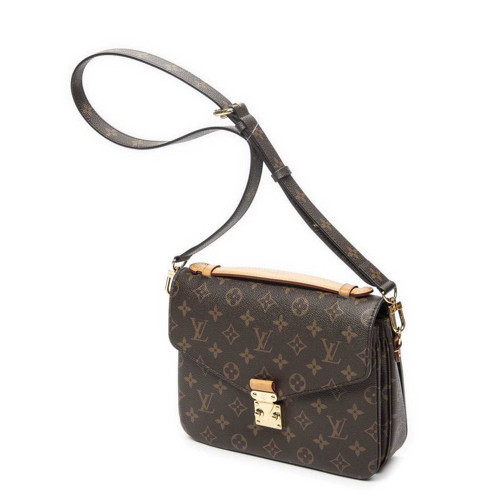 Louis Vuitton Pochette Metis Brown Monogram Canvas Handbag — view 2