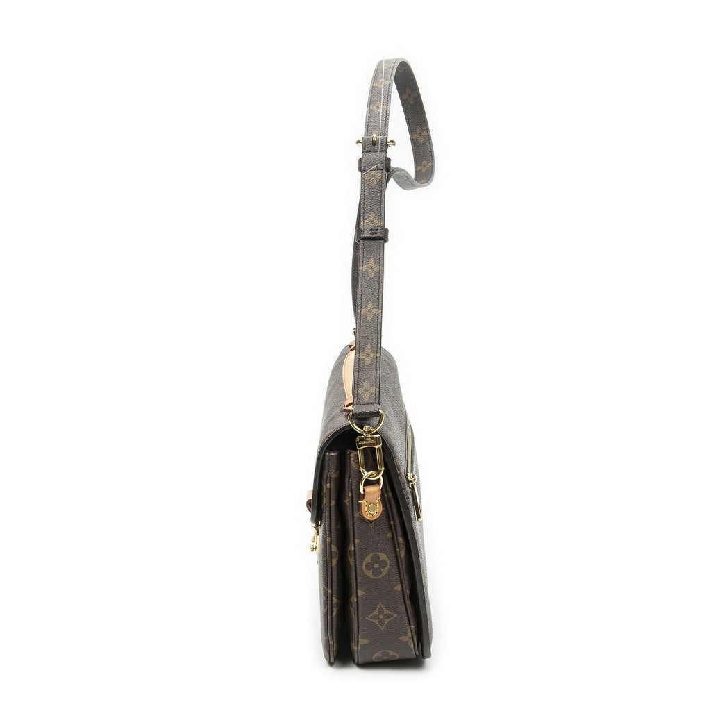 Louis Vuitton Pochette Metis Brown Monogram Canvas Handbag — view 3