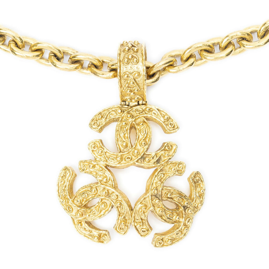 Chanel Pull CC Pendant Chain Necklace — view 2