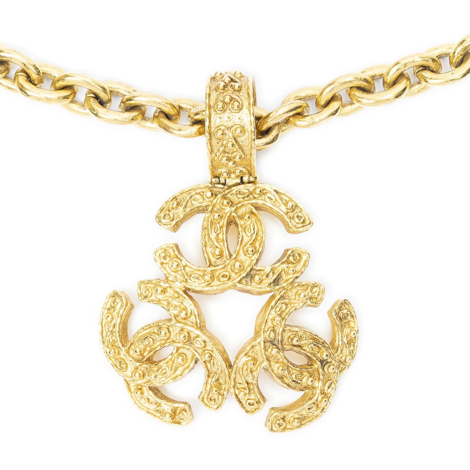 Chanel Pull CC Pendant Chain Necklace — view 2