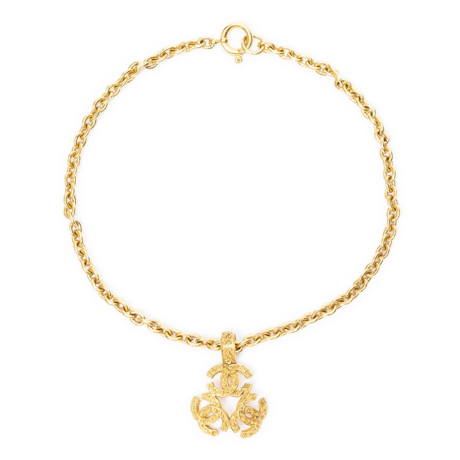 Chanel Pull CC Pendant Chain Necklace