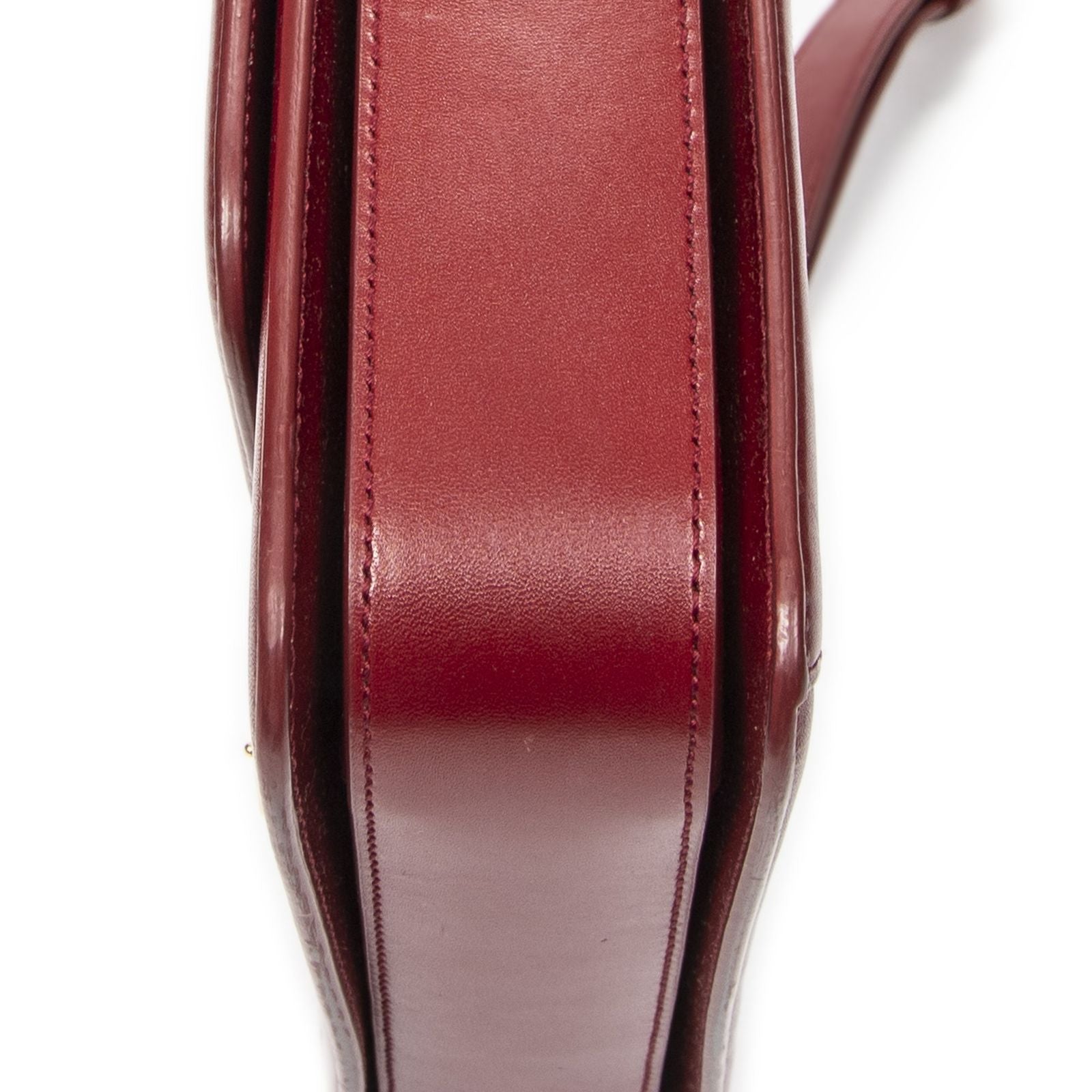 Saint Laurent Medium Solferino Red Calfskin Leather Shoulder — view 8