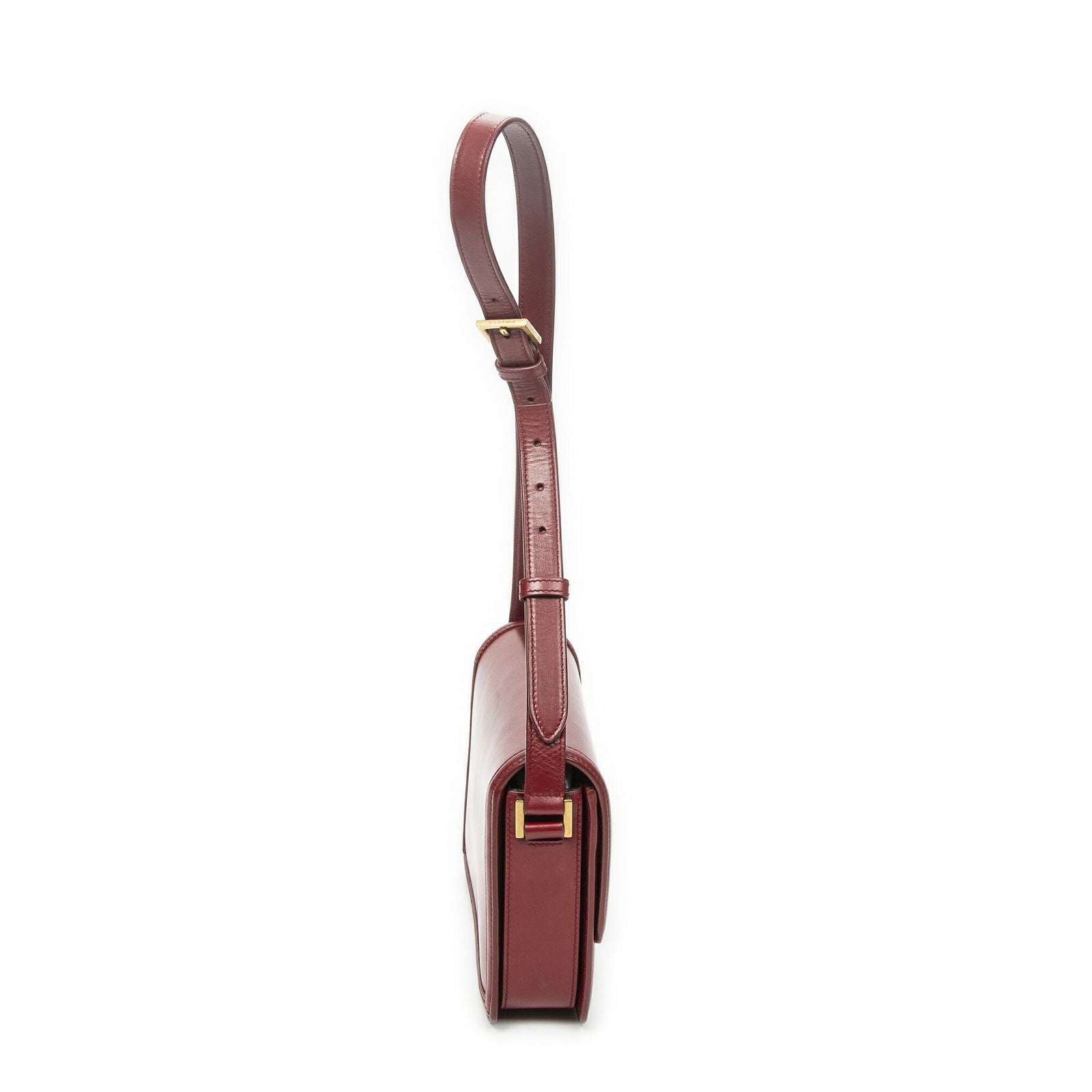 Saint Laurent Medium Solferino Red Calfskin Leather Shoulder — view 4