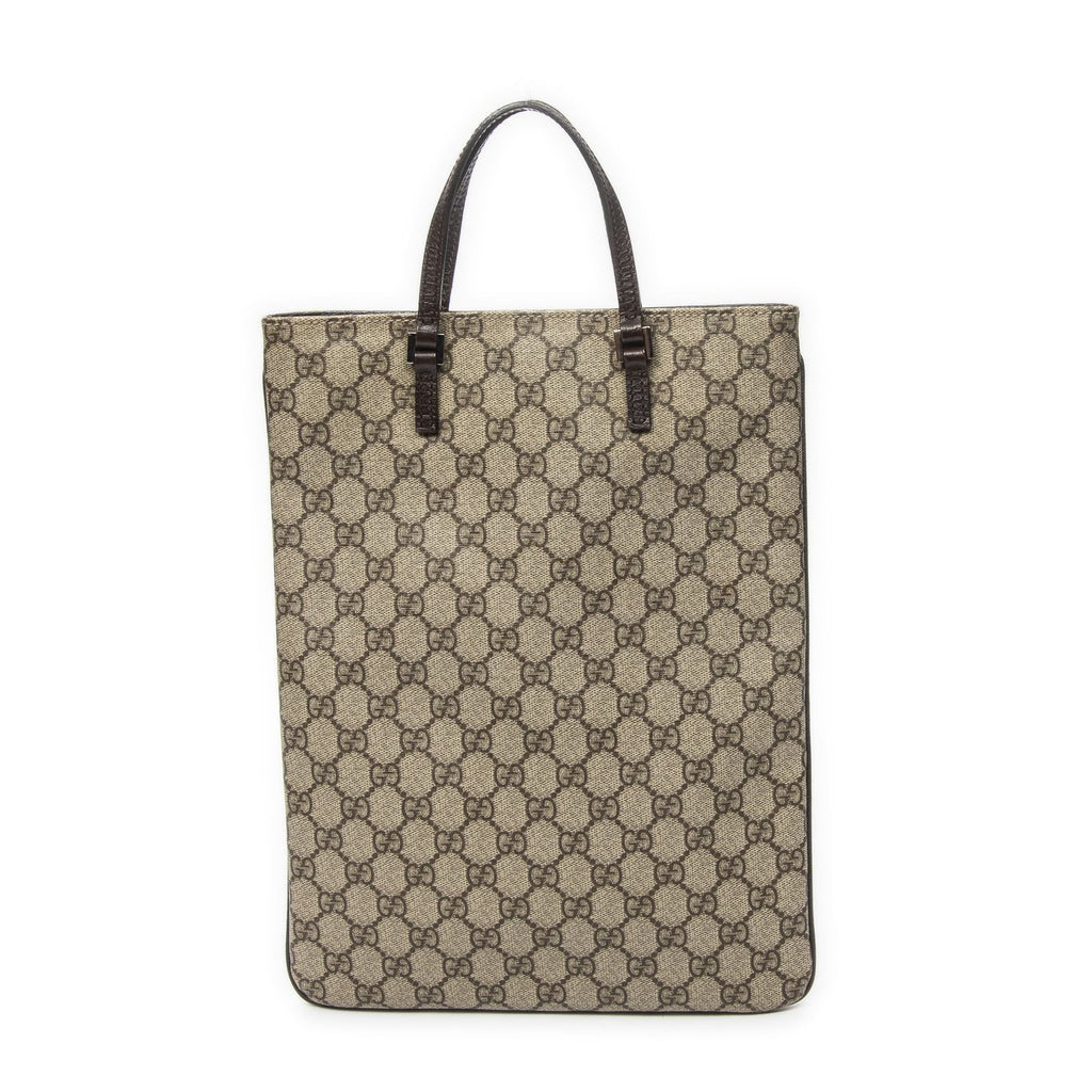 Gucci Flat Tote Brown Beige Spuri Canvas — view 5