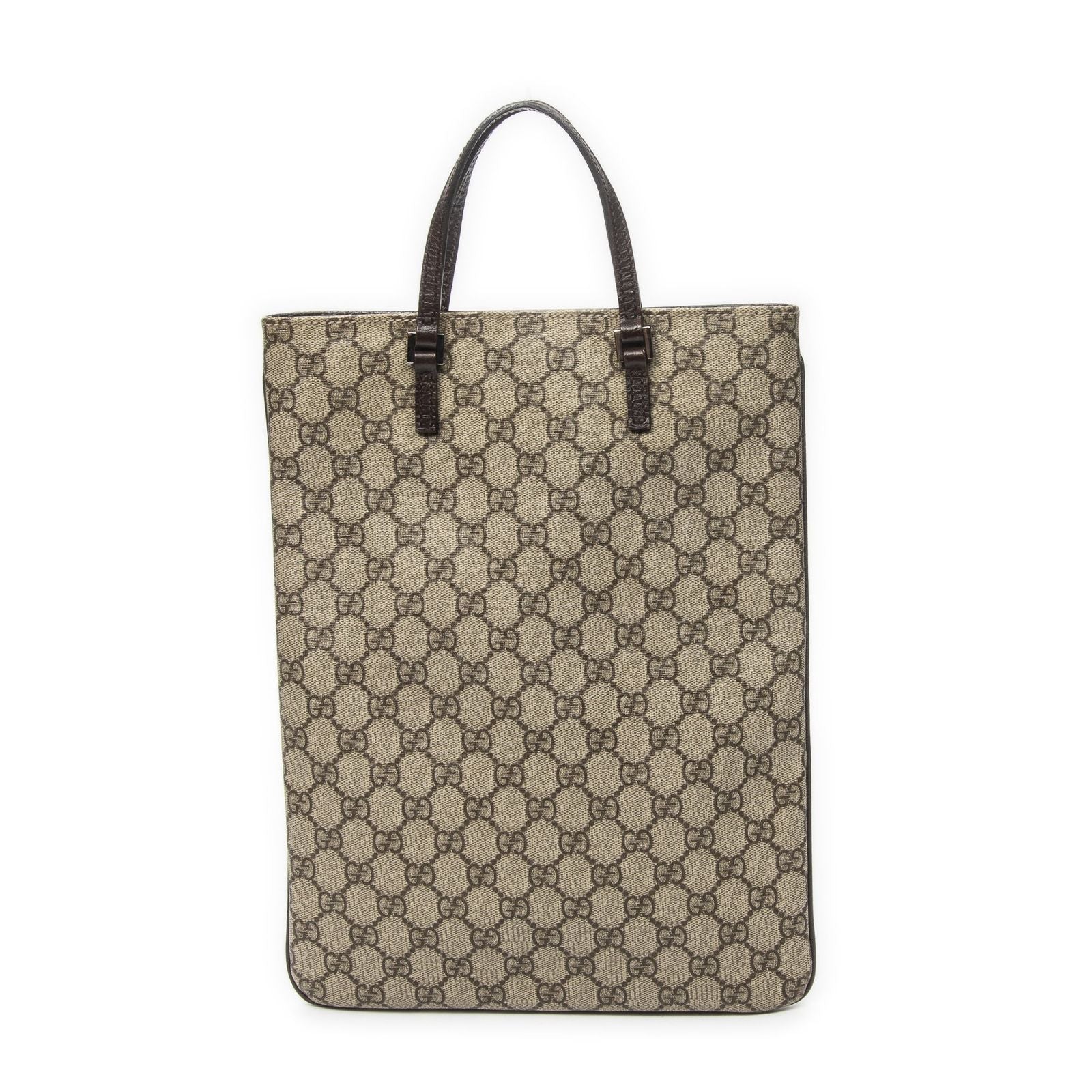 Gucci Flat Tote Brown Beige Spuri Canvas — view 5