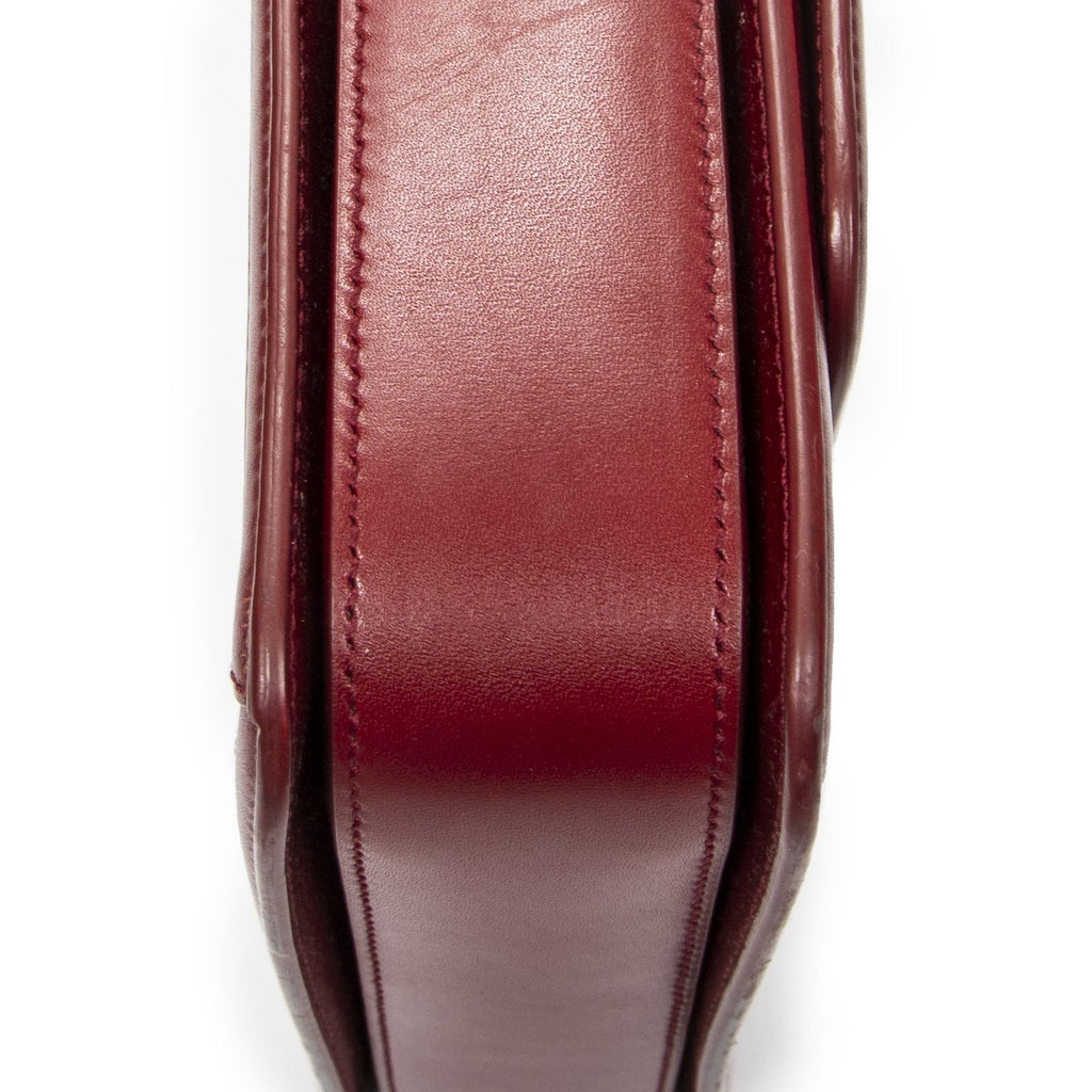 Saint Laurent Medium Solferino Red Calfskin Leather Shoulder — view 7