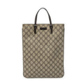 Gucci Flat Tote Brown Beige Spuri Canvas