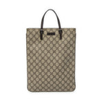Gucci Flat Tote Brown Beige Spuri Canvas