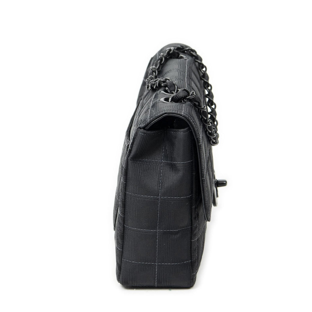 Chanel New Travel Line Single Flap Black Travelline Nylon Canvas — view 4