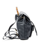 Gucci Mini Bamboo Backpack Navy Calfskin Leather — view 4