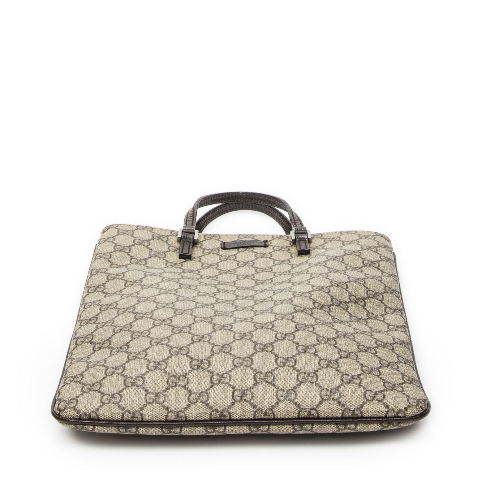 Gucci Flat Tote Brown Beige Spuri Canvas — view 6