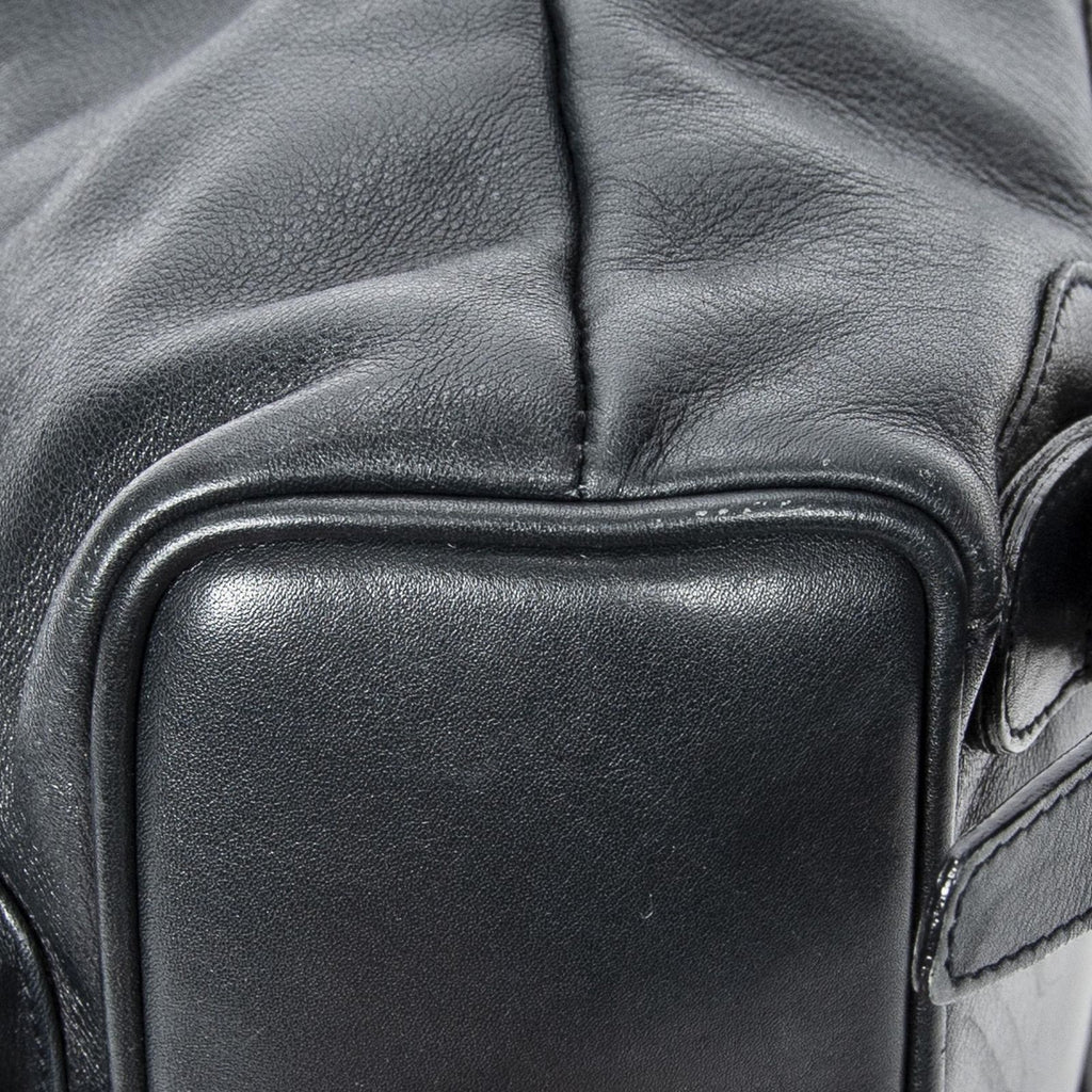 Gucci Mini Bamboo Backpack Navy Calfskin Leather — view 7