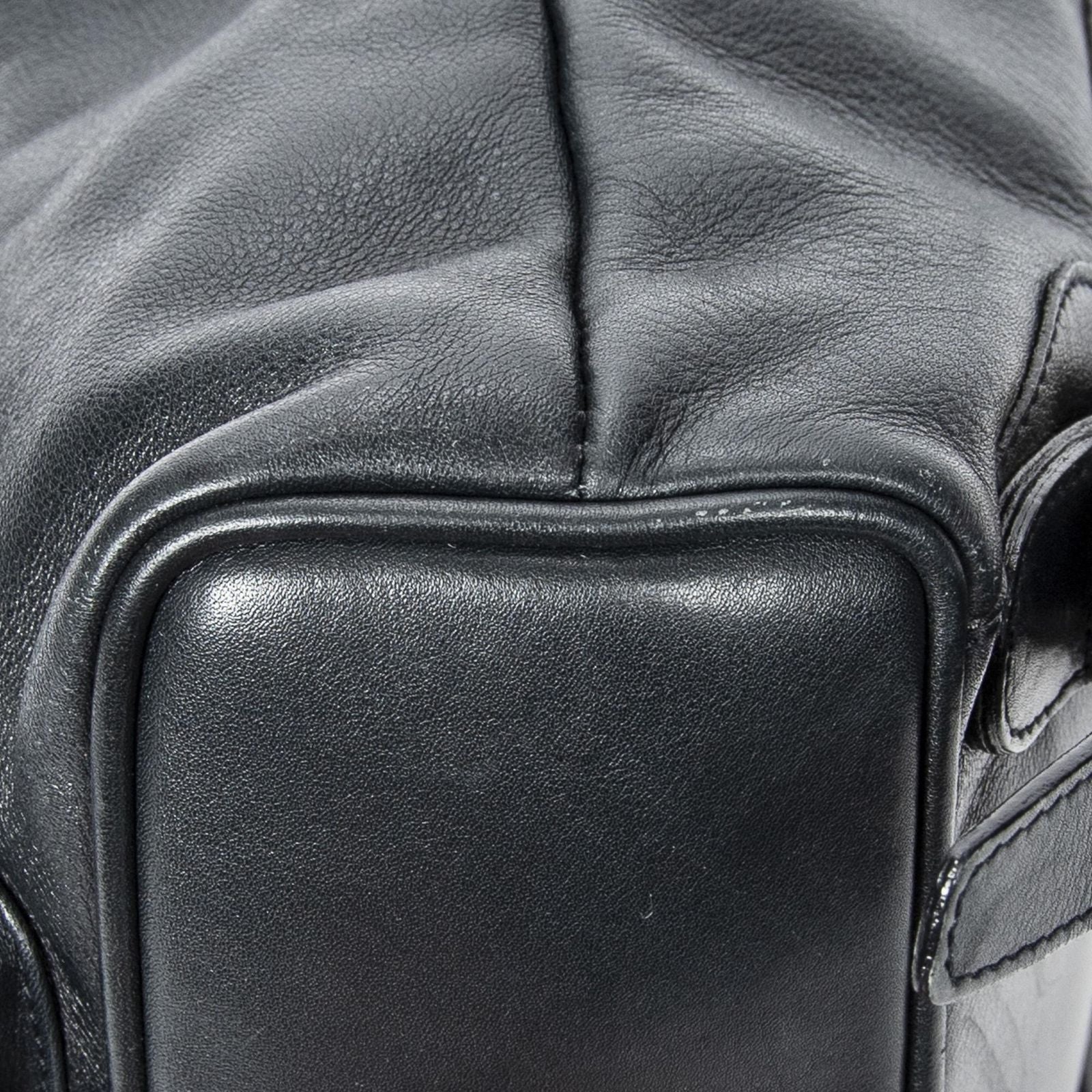 Gucci Mini Bamboo Backpack Navy Calfskin Leather — view 7