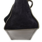 Celine Tricolor Ivory Navy Calfskin Leather Shoulder — view 8