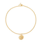 Chanel CC Logo Round Motif Necklace