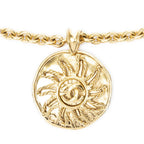 Chanel CC Logo Round Motif Necklace — view 2